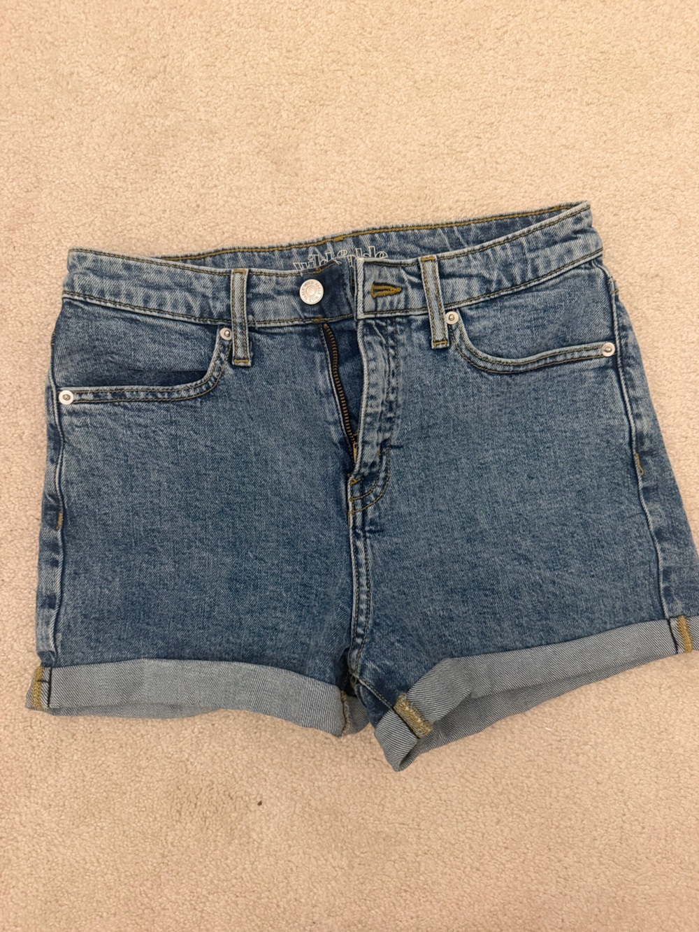 wild fable Blue High-Rise Denim Shorts